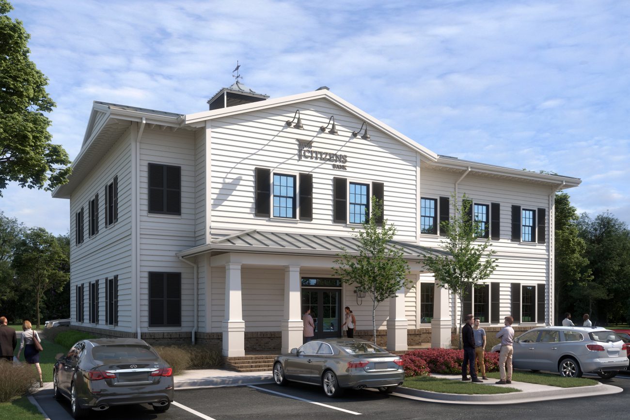 Exterior Rendering of Citizens Bank