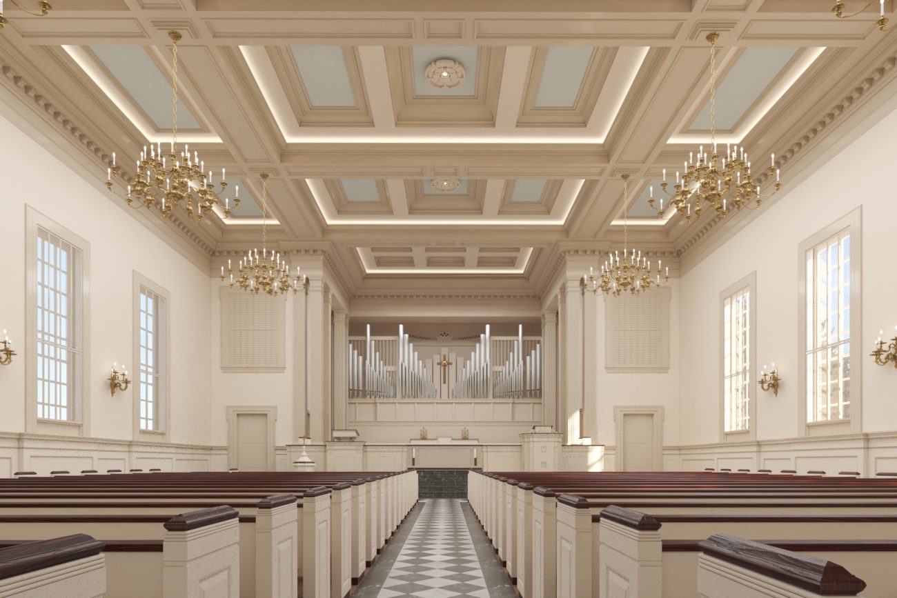 Interior of Trinity Presbyterian Church