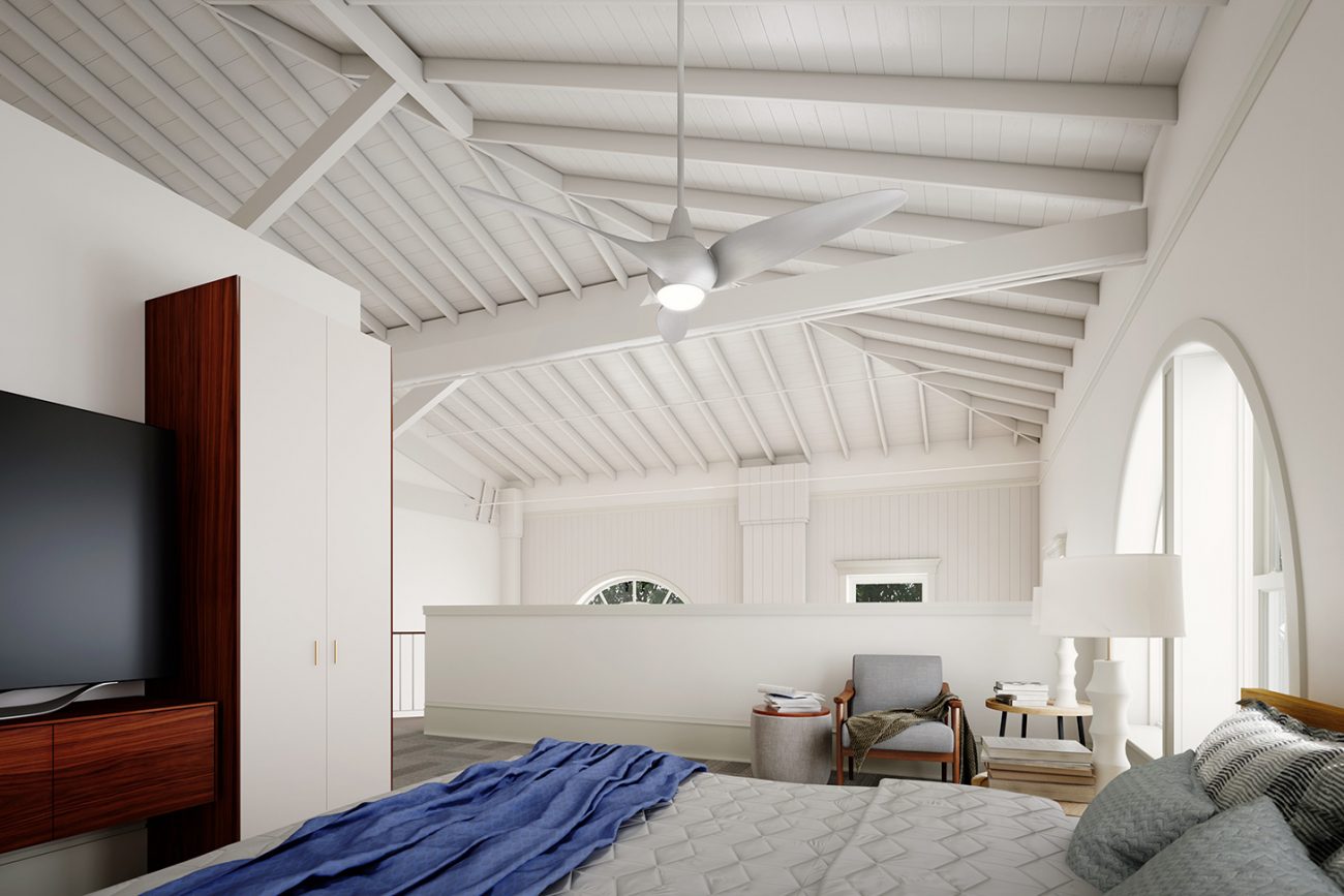 Interior of a unit in the Pulaski House