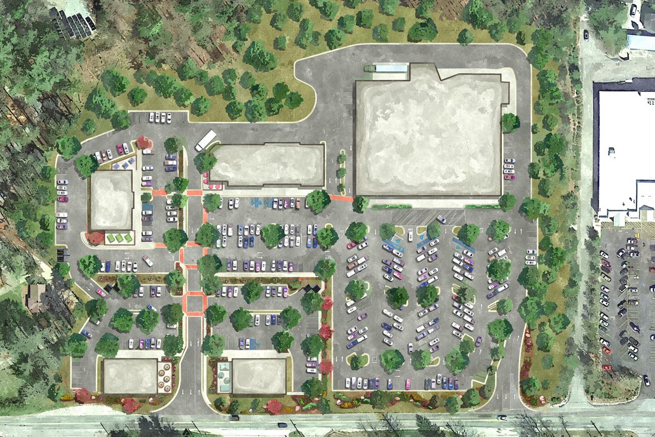 Traditional rendering of site in Cashiers, NC
