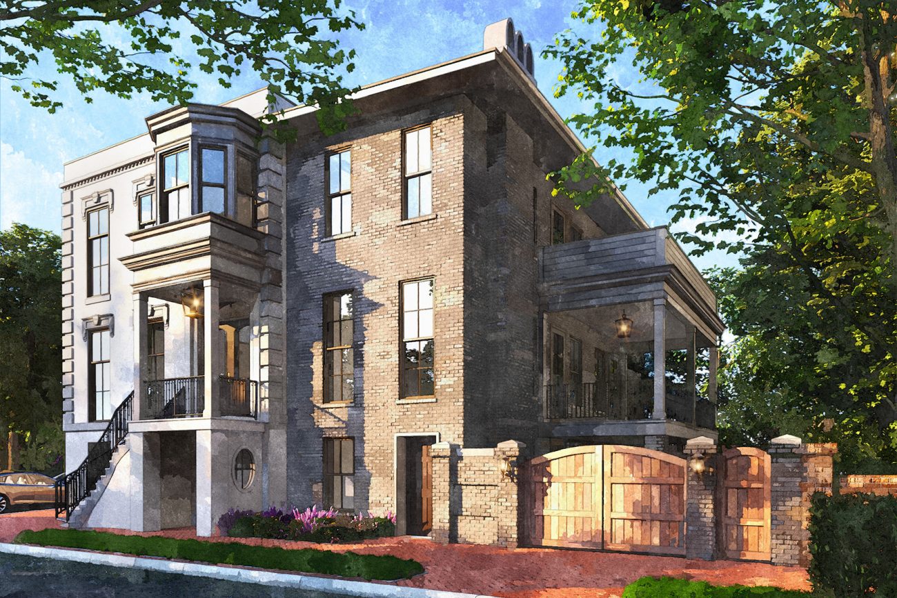 Traditional Rendering of 127 Gordon