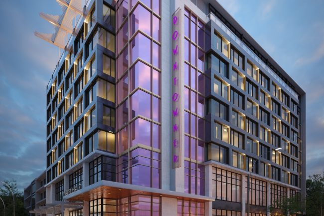 Exterior Rendering of the Florence Hotel