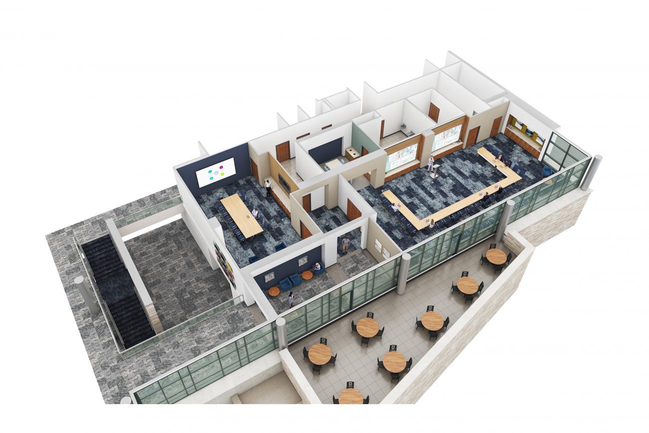 3D Floorplan of Akron Children's Hospital