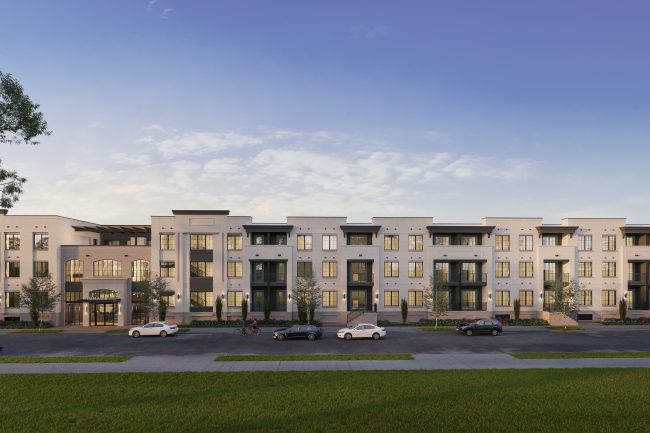 Elevation of the Addie Apartments
