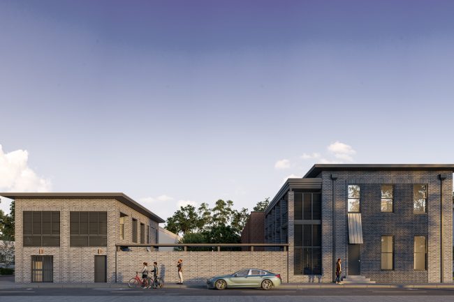 Street elevation of Alice Street Apartments