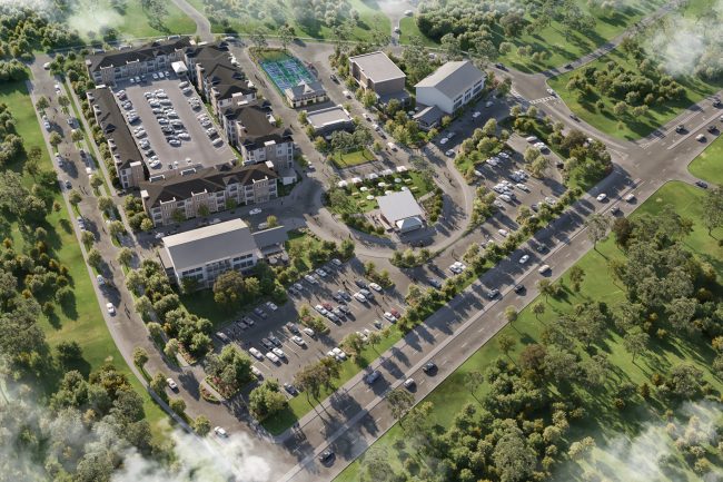 Site view of Richmond Hill town center