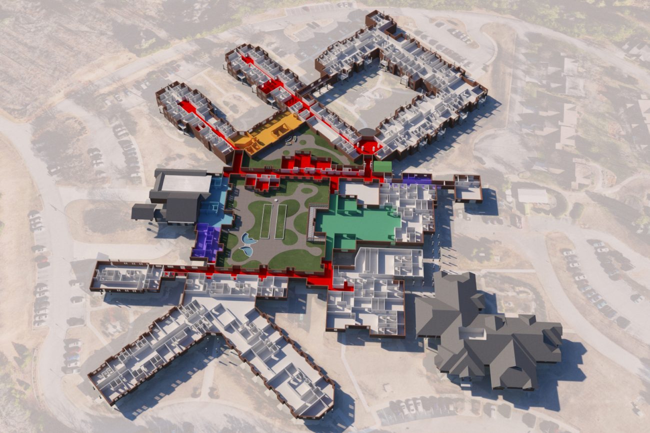 3D Floorplan of PCSC Retirement Community in Easly, SC.