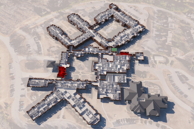 Constuction phasing for PCSC Retirement Community.
