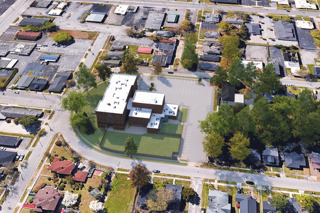 Construction phasing for FMU Medical Training Center.