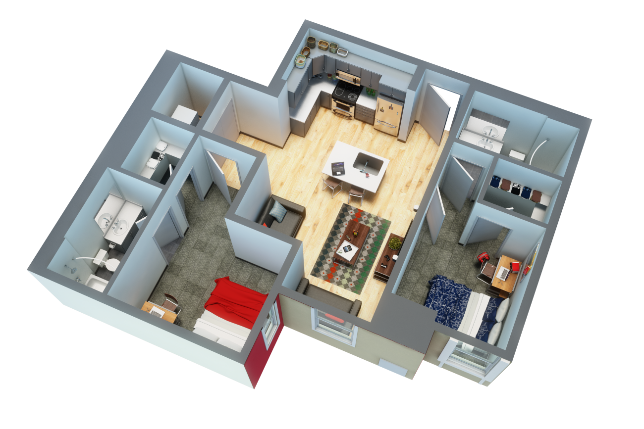 Uncommon Tampa Floor Plan by BLUELIME