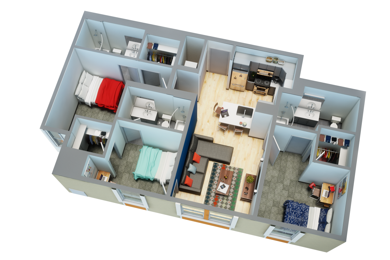 Uncommon Tampa Floor Plan by BLUELIME