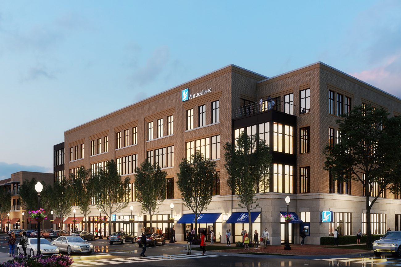 Auburn Bank Nighttime Rendering