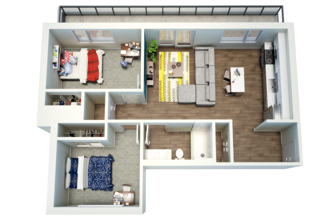 Uncommon Fort Collins Floorplan by BLUELIME