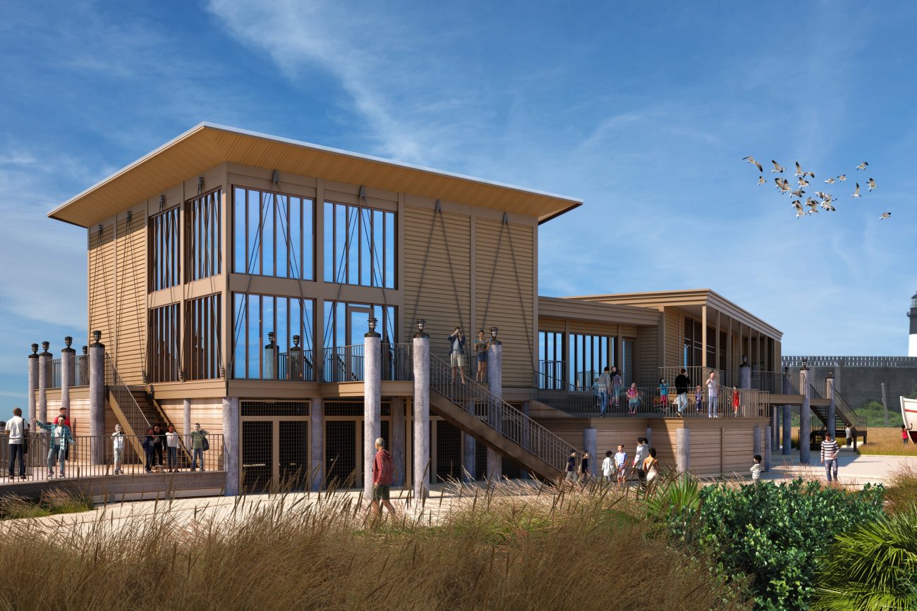 Exterior Architectural Rendering of Tybee Island Marine Science Center