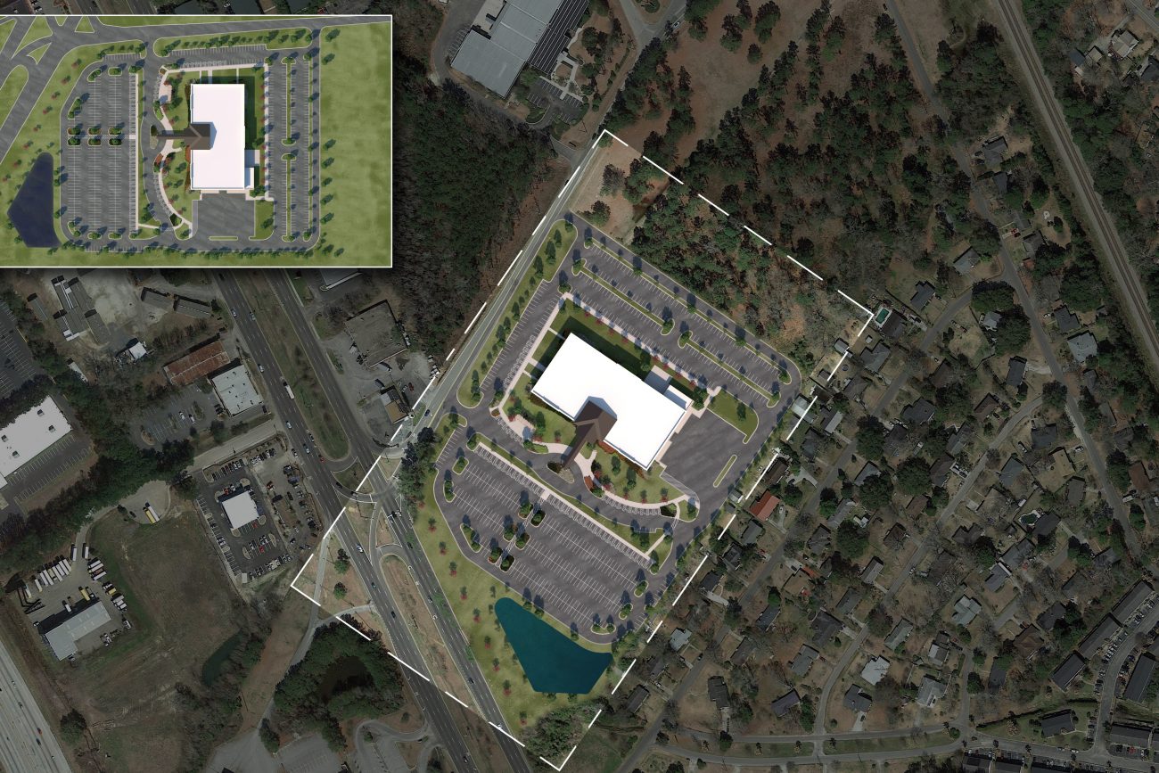 3D Site Plan of VA Charleston