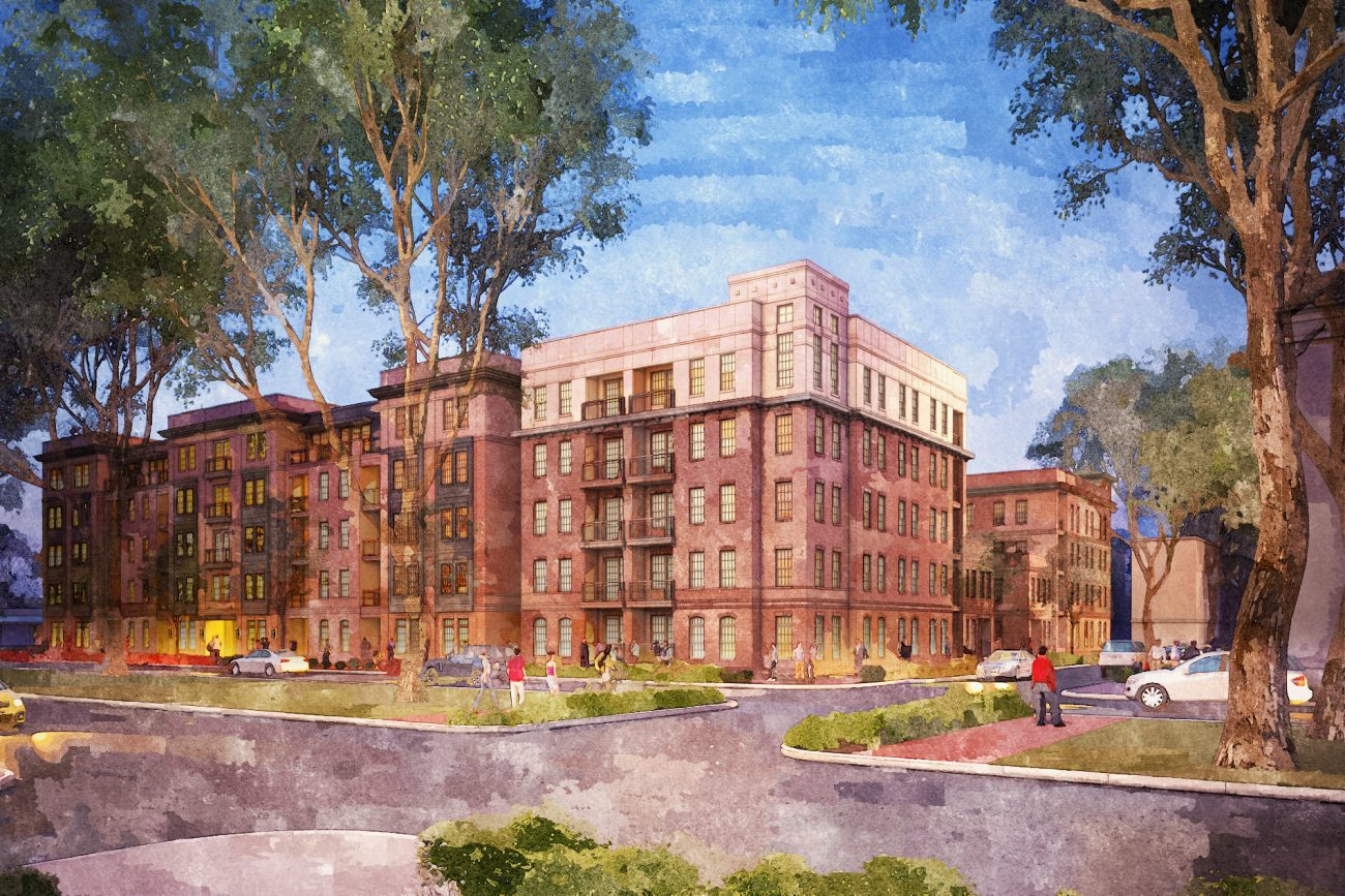Watercolor Rendering of Bryson Read Building