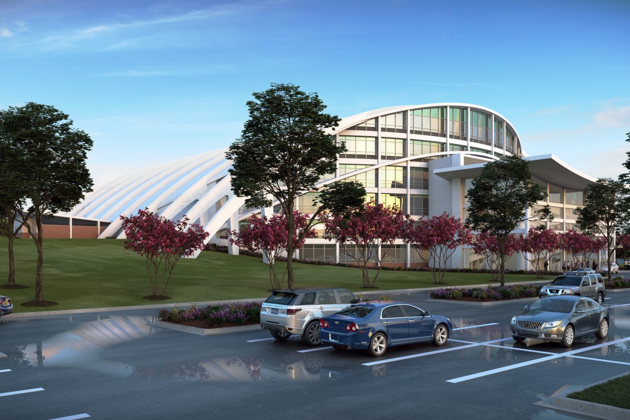 Architectural Rendering of Garrett Coliseum