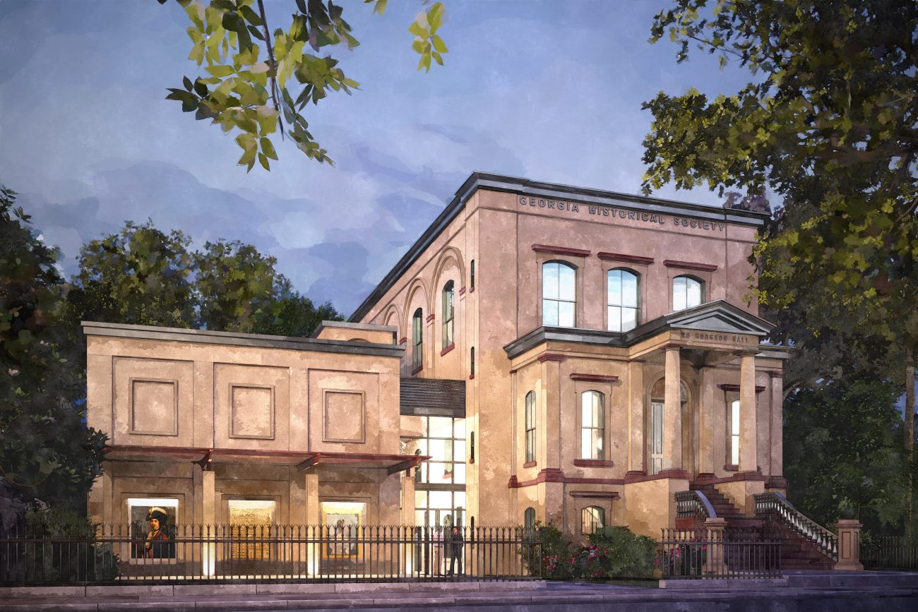 Watercolor Rendering of Georgia Historical Society